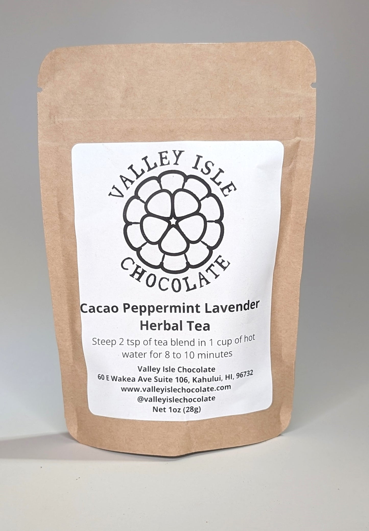 Cacao Peppermint Lavender Herbal Tea 1oz Bag