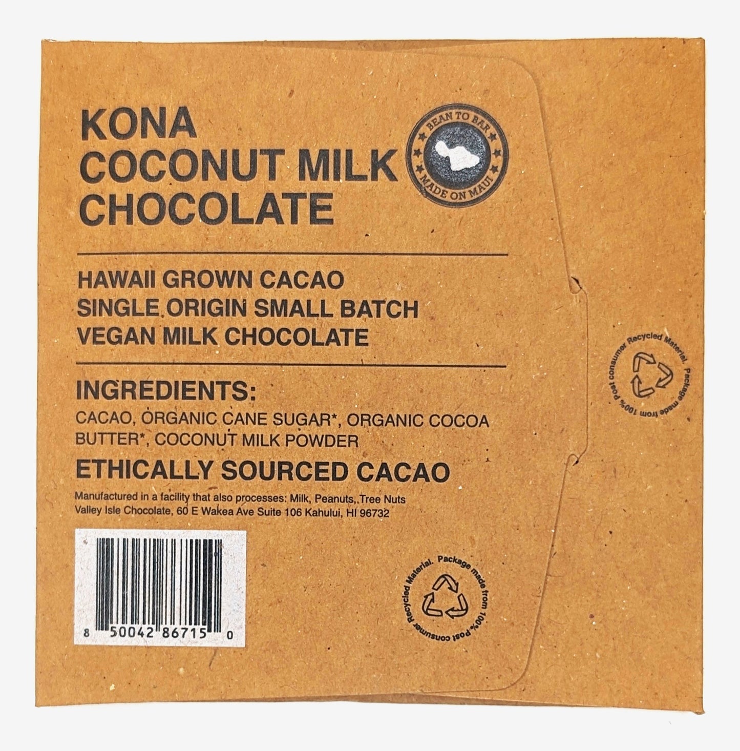 Kona Coconut Milk Chocolate