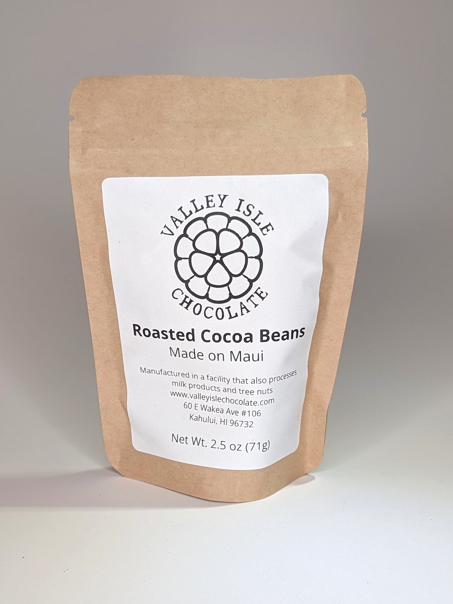 Roasted Cocoa Beans 2.5 Oz Bag