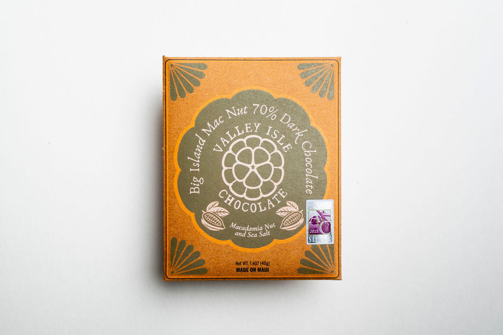 Big Island Mac Nut 70% Dark Chocolate – Valley Isle Chocolate