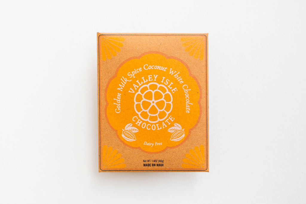Valley Isle Chocolate packaging on a white background