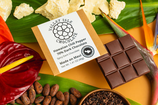 Hawaiian Chili Pepper 70% Dark Chocolate
