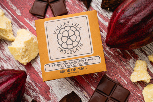 Ua Hanai Orchards Hilo Hawaii 70% Dark Chocolate